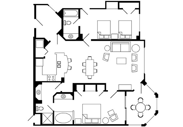 Marriott Grande Vista Orlando 3 Bedroom Floor Plan Floor